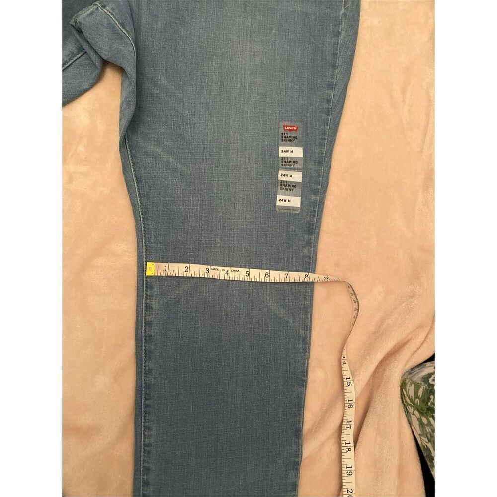 Levis 311 Shaping Skinny Jeans Women Plus Size 24W Blue Denim29" Inseam - Picture 7 of 10